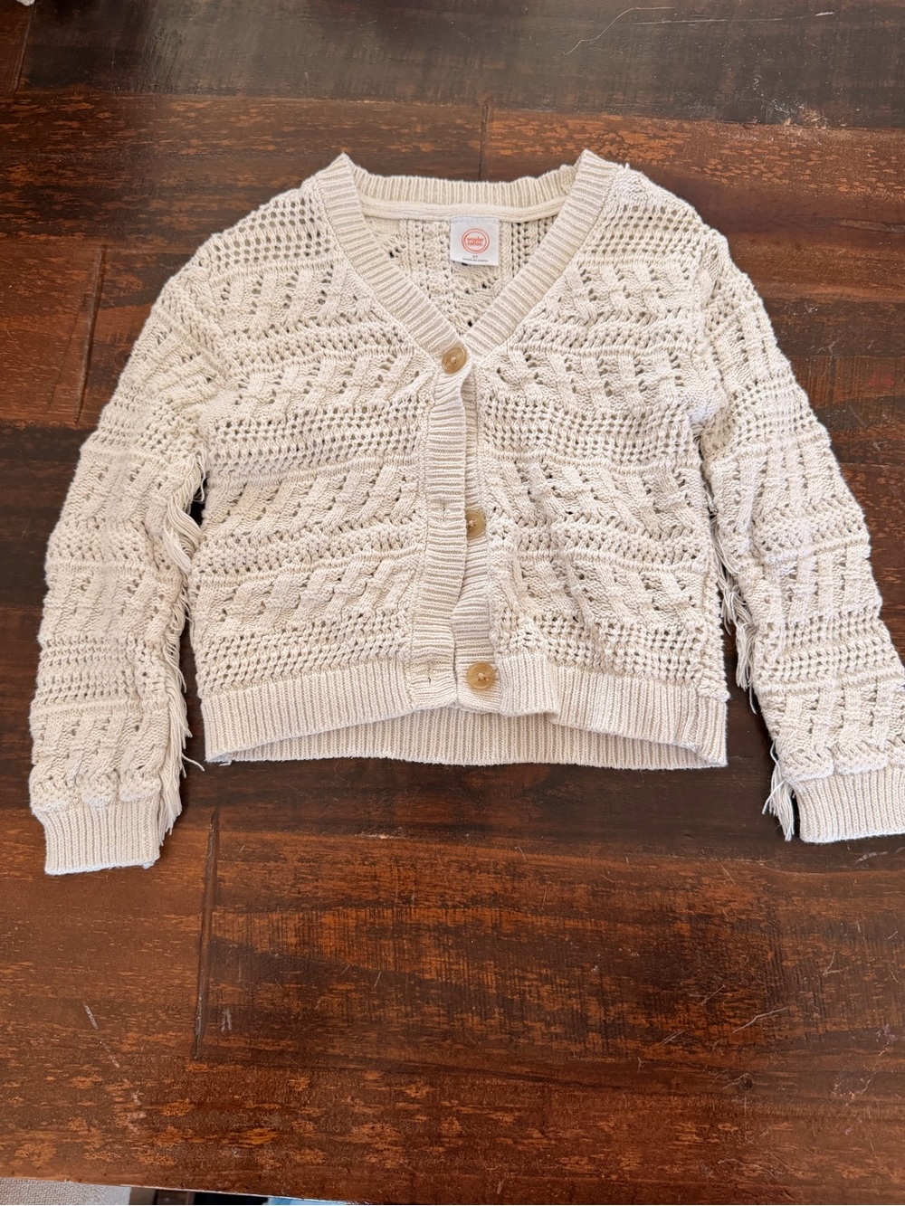 👚CLOSET CLEAN OUT SALE👖 Toddler Cable Knit Button-Front Sweater Cardigan 3T